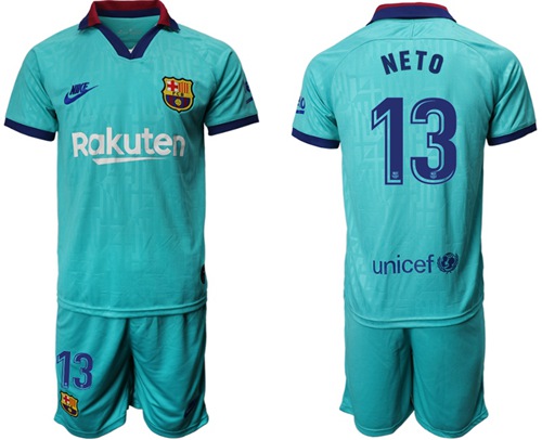 Barcelona #13 Neto Third Soccer Club Jersey